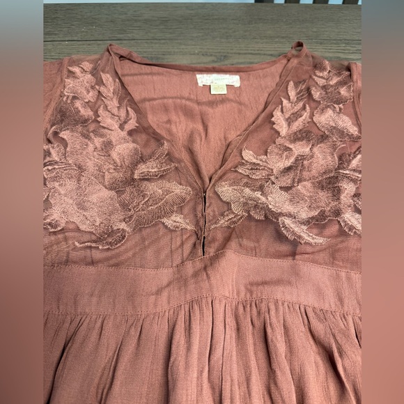 BOG collective brown lace dress size medium - Picture 2 of 4